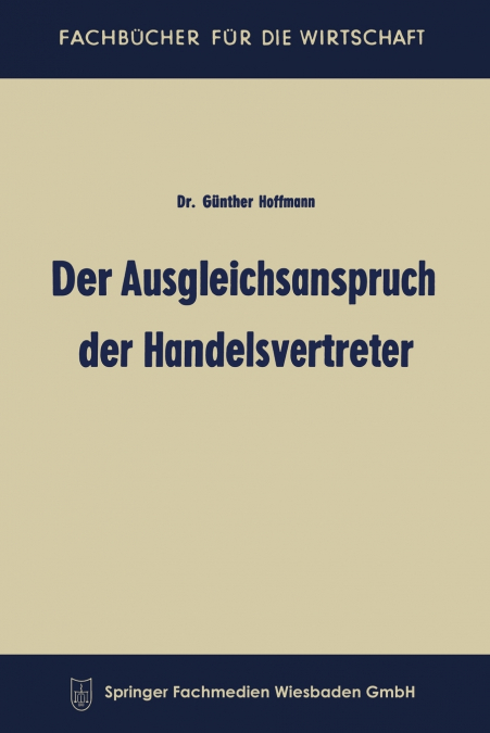 Der Ausgleichsanspruch der Handelsvertreter