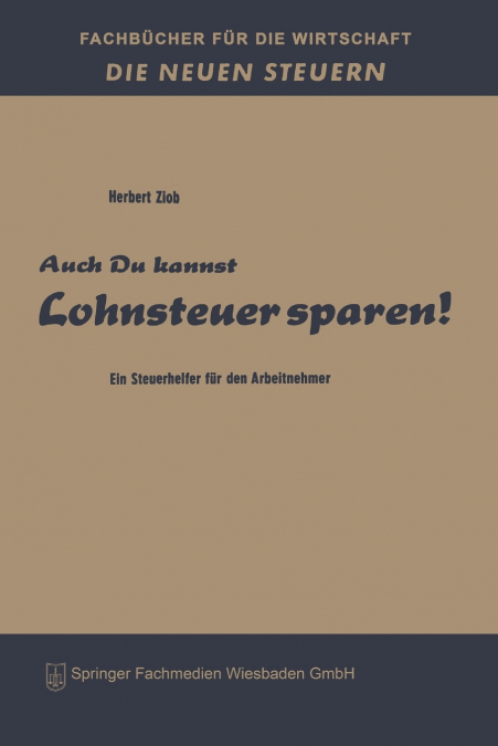 Auch du kannst Lohnsteuer sparen!