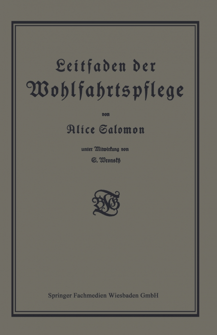Leitfaden Der Wohlfahrtspflege
