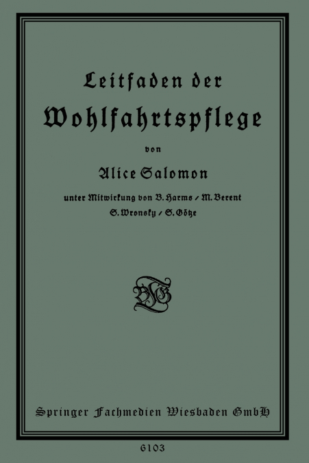 Leitfaden Der Wohlfahrtspflege