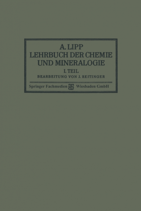 Lehrbuch Der Chemie Und Mineralogie