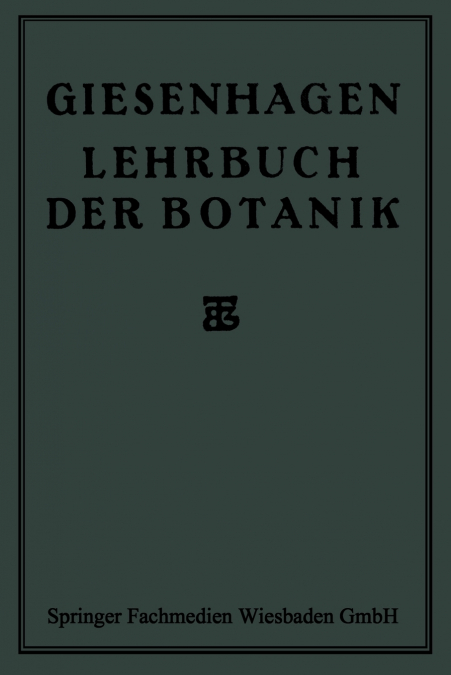 Lehrbuch Der Botanik