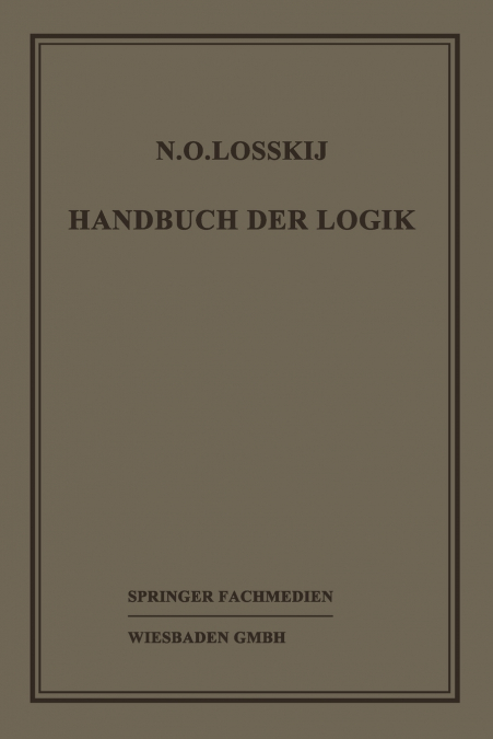 Handbuch Der Logik