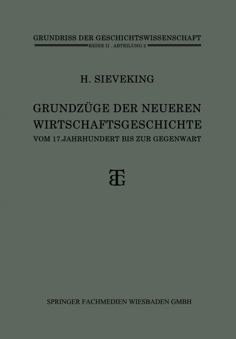 Grundzuge Der Neueren Wirtschaftsgeschichte