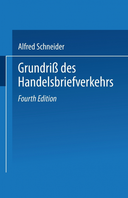 Grundriss Des Handelsbriefverkehrs