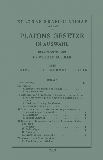 Platons Gesetze