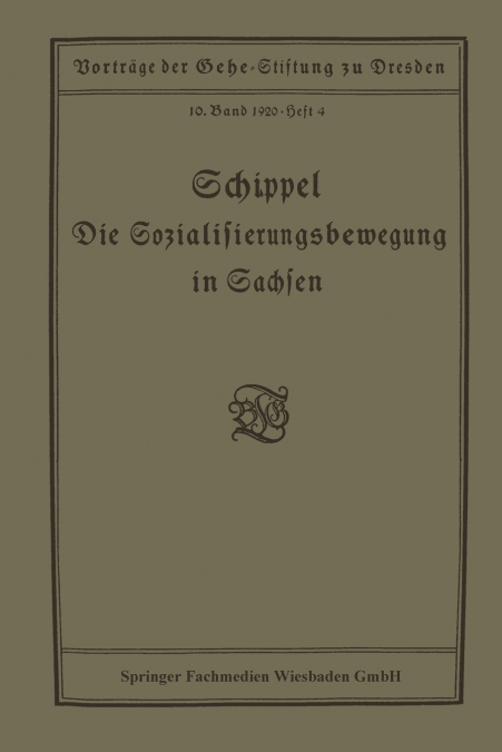 Die Sozialisierungsbewegung in Sachsen