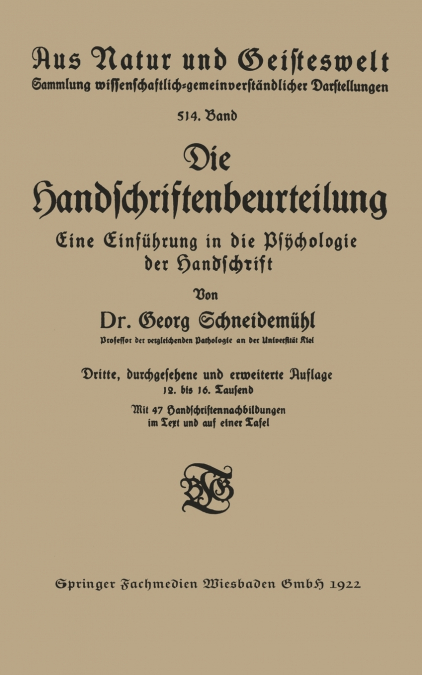 Die Handschriftenbeurteilung
