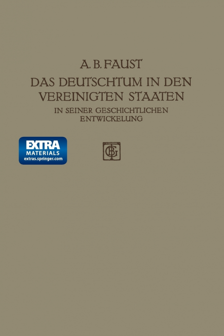 Das Deutschtum in Den Vereinigten Staaten