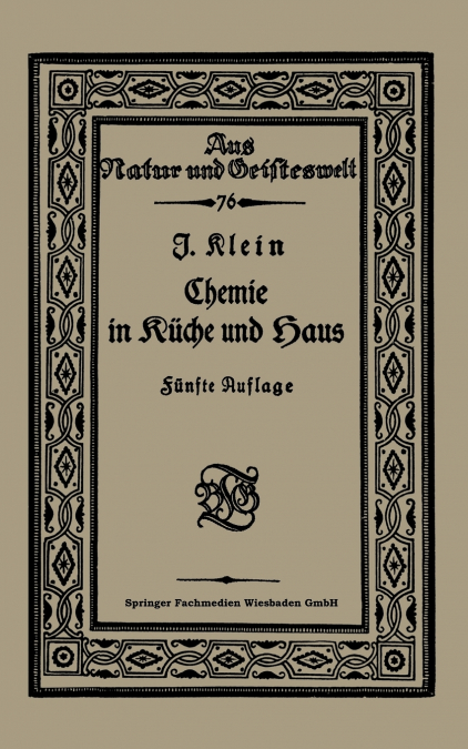 Chemie in Kuche Und Haus