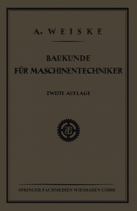 Baukunde Fur Maschinentechniker