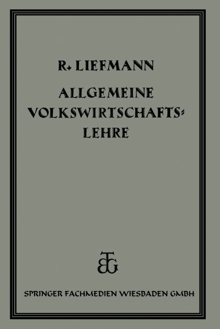 Allgemeine Volrswirtschaftslehre