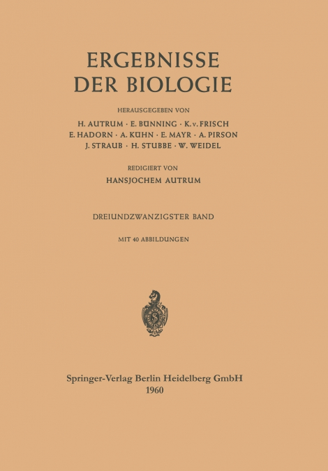 Ergebnisse Der Biologie