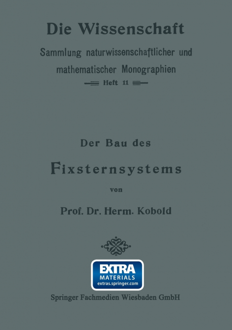 Der Bau Des Fixsternsystems Mit Besonderer Berucksichtigung Der Photometrischen Resultate