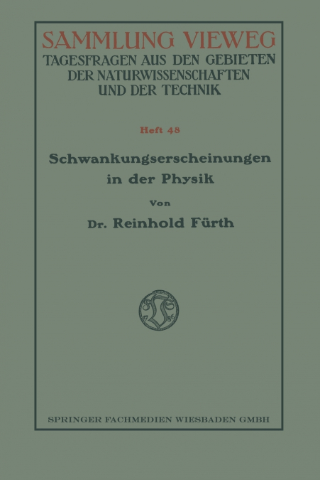 Schwankungserscheinungen in Der Physik