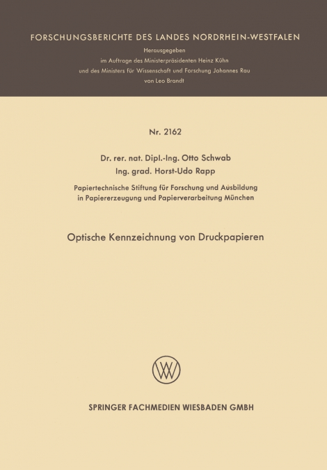 Optische Kennzeichnung Von Druckpapieren