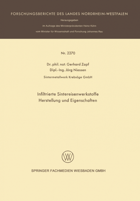 Infiltrierte Sintereisenwerkstoffe