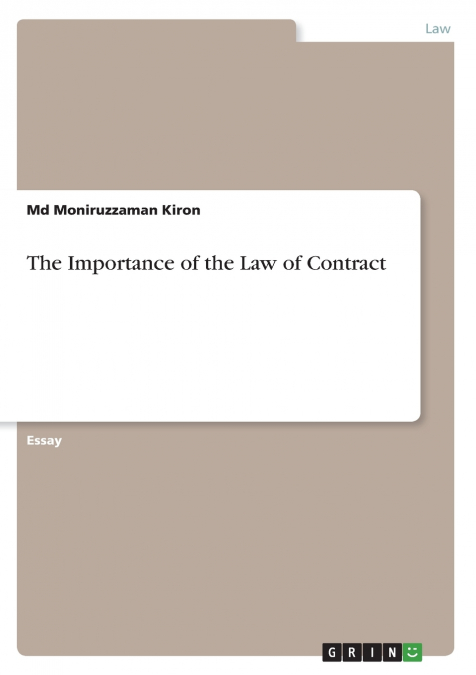 The Importance of the Law of Contract