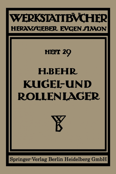 Kugel- Und Rollenlager (Walzlager)