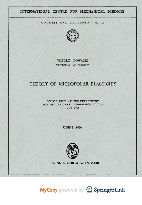 Theory of Micropolar Elasticity