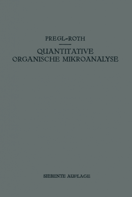 Quantitative Organische Mikroanalyse