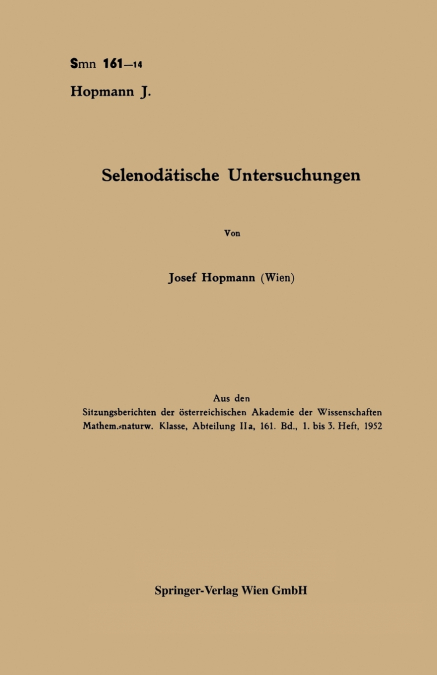 Selenodätische Untersuchungen