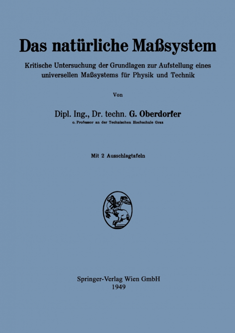Das natürliche Maßsystem