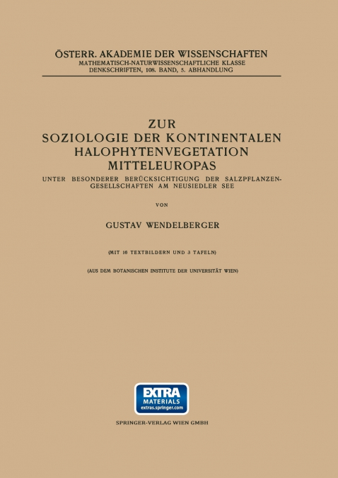 Zur Soziologie der Kontinentalen Halophytenvegetation Mitteleuropas