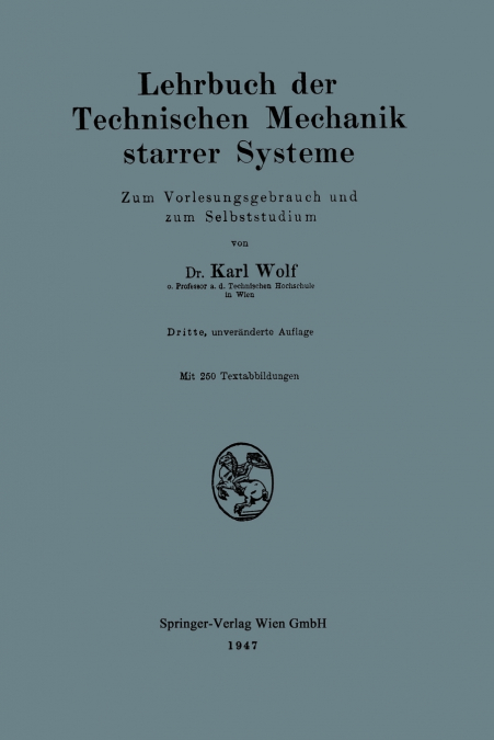Lehrbuch der Technischen Mechanik starrer Systeme