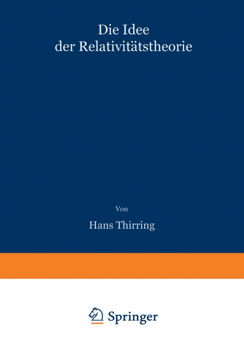 Die Idee der Relativitätstheorie