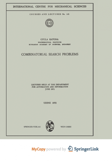 Combinatorial Search Problems