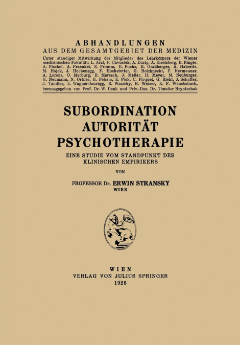Subordination Autorität Psychotherapie
