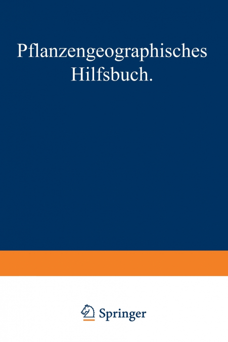 Pflanzengeographisches Hilfsbuch