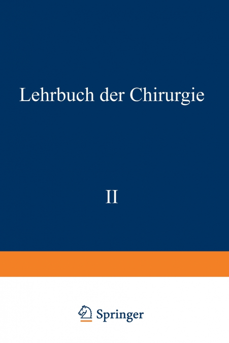 Lehrbuch Der Chirurgie