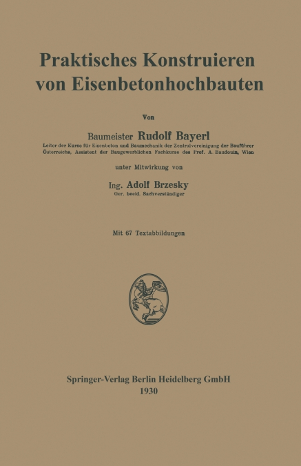 Praktisches Konstruieren Von Eisenbetonhochbauten