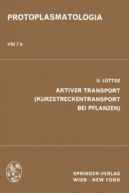 Aktiver Transport (Kurzstreckentransport bei Pflanzen)