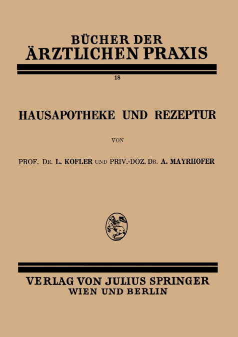 Hausapotheke und Rezeptur