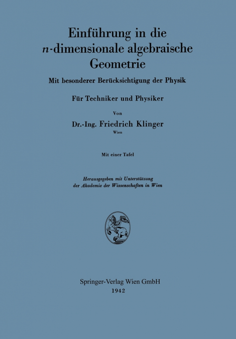 Einführung in die n-dimensionale algebraische Geometrie