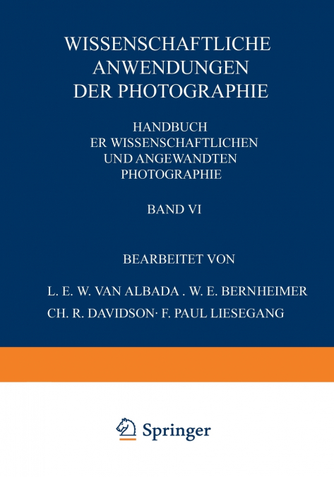 Wissenschaftliche Anwendungen Der Photographie
