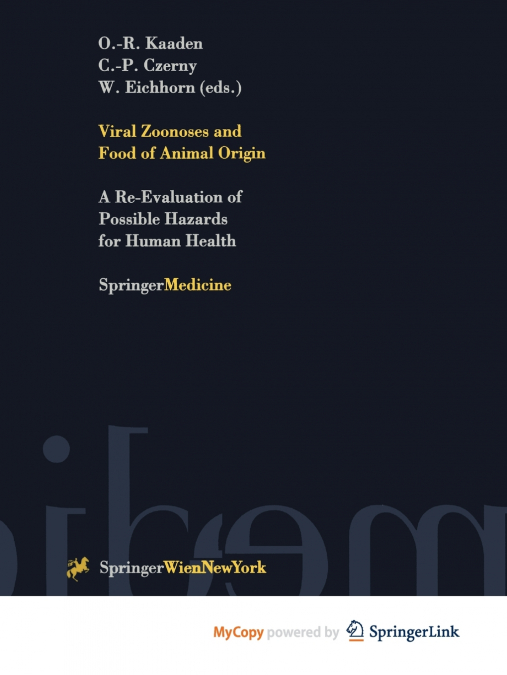 Viral Zoonoses and Food of Animal Origin
