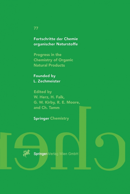 Fortschritte Der Chemie Organischer Naturstoffe