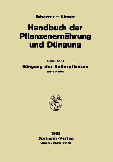 Düngung der Kulturpflanzen