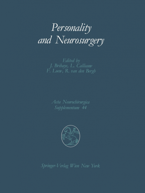 Personality and Neurosurgery