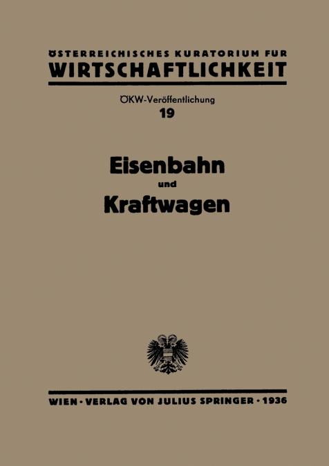 Eisenbahn und Kraftwagen