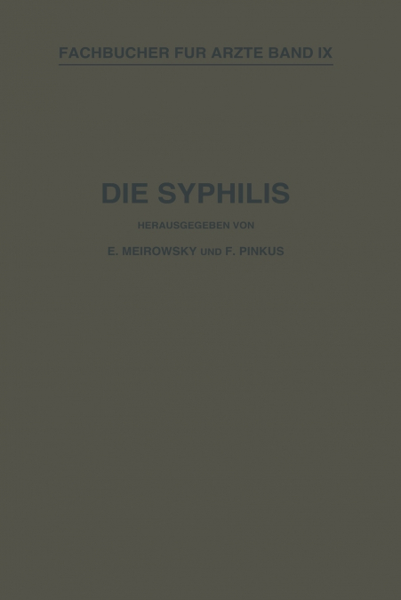Die Syphilis