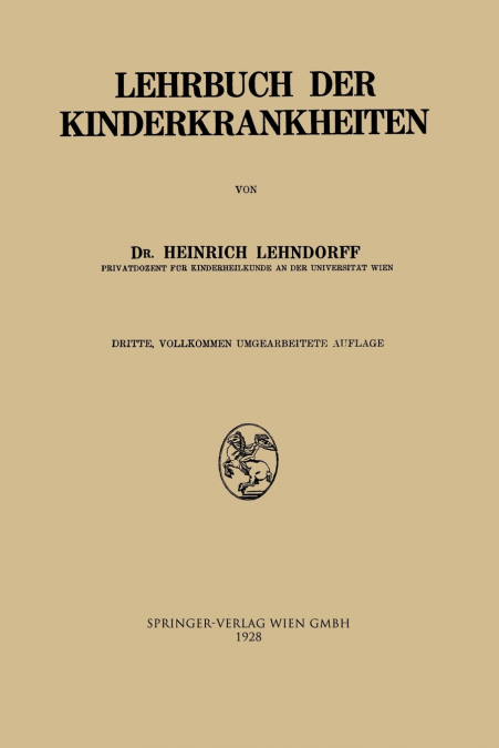 Lehrbuch Der Kinderkrankheiten