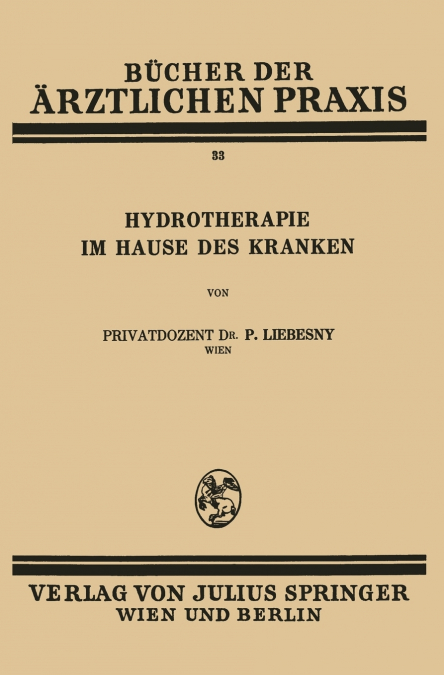 Hydrotherapie Im Hause Des Kranken