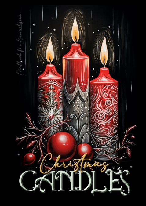 Christmas Candles Coloring Book for Adults
