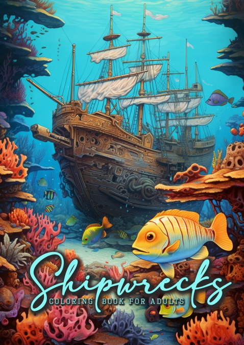 Shipwrecks Coloring Book for Adults