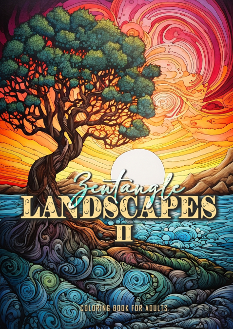 Zentangle Landscapes Coloring Book for Adults 2